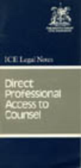  Direct Professional Access to Counsel | Buch |  Sack Fachmedien