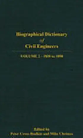 Cross-Rudkin / Chrimes |  Biographical Dictionary of Civil Engineers in Great Britain and Ireland - Volume 2 | Buch |  Sack Fachmedien