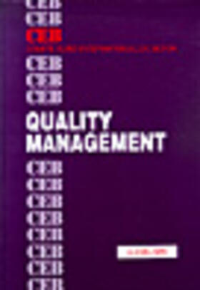 Ceb |  Quality Management | Buch |  Sack Fachmedien