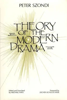 Szondi / Hays |  Theory of the Modern Drama | Buch |  Sack Fachmedien