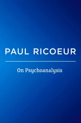 Ricoeur |  On Psychoanalysis | Buch |  Sack Fachmedien