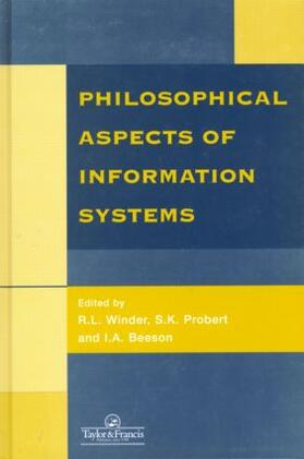 Winder / Probert / Beeson |  Philosophical Issues In Information Systems | Buch |  Sack Fachmedien