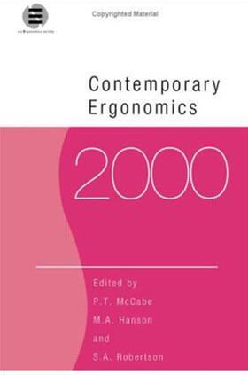 Robertson / Hanson / McCabe |  Contemporary Ergonomics 2000 | Buch |  Sack Fachmedien
