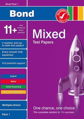 Baines / Down / Lindsay |  Bond 11+ Test Papers Mixed Pack 1 Multiple Choice | Buch |  Sack Fachmedien