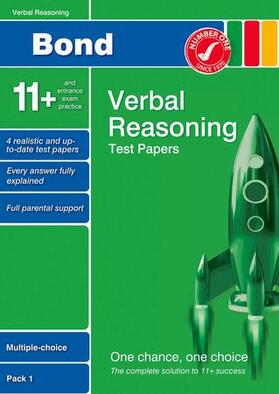 Down | Bond 11+ Test Papers Verbal Reasoning Multiple Choice Pack 1 | Buch | 978-0-7487-8492-9 | sack.de