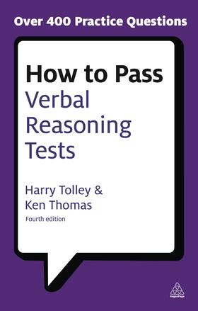 Tolley / Thomas |  How to Pass Verbal Reasoning Tests | Buch |  Sack Fachmedien