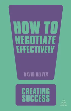 Oliver |  How to Negotiate Effectively | eBook | Sack Fachmedien