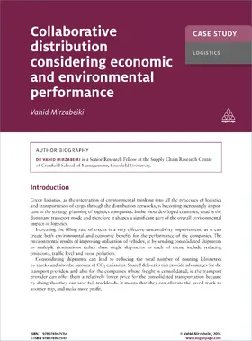 Mirzabeiki |  Case Study: Collaborative Distribution Considering Economic and Environmental Performance | eBook | Sack Fachmedien