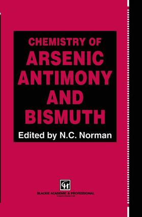 Norman |  Chemistry of Arsenic, Antimony and Bismuth | Buch |  Sack Fachmedien