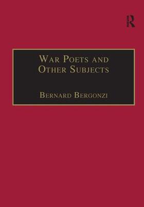 Bergonzi |  War Poets and Other Subjects | Buch |  Sack Fachmedien