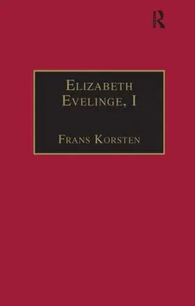 Korsten |  Elizabeth Evelinge, I | Buch |  Sack Fachmedien