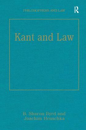 Byrd / Hruschka |  Kant and Law | Buch |  Sack Fachmedien