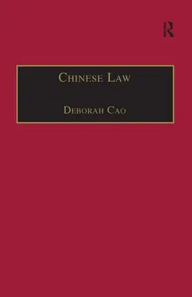 Cao |  Chinese Law | Buch |  Sack Fachmedien