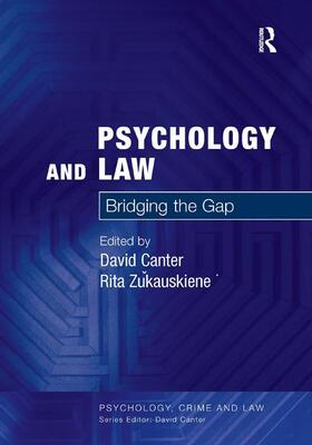 Canter / Zukauskiene / Žukauskiene |  Psychology and Law | Buch |  Sack Fachmedien