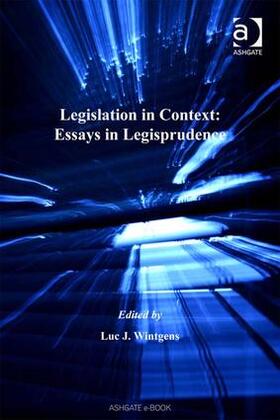 Wintgens |  Legislation in Context | Buch |  Sack Fachmedien
