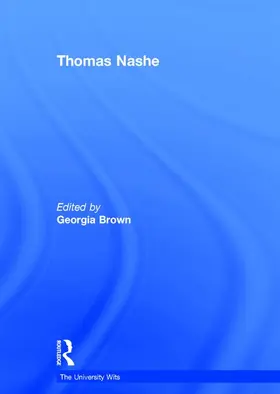 Brown |  Thomas Nashe | Buch |  Sack Fachmedien