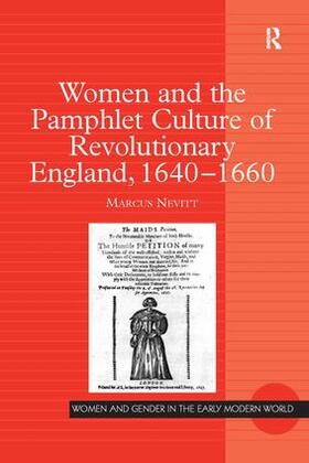 Nevitt |  Women and the Pamphlet Culture of Revolutionary England, 1640-1660 | Buch |  Sack Fachmedien