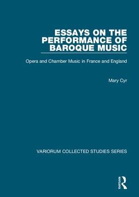 Cyr |  Essays on the Performance of Baroque Music | Buch |  Sack Fachmedien