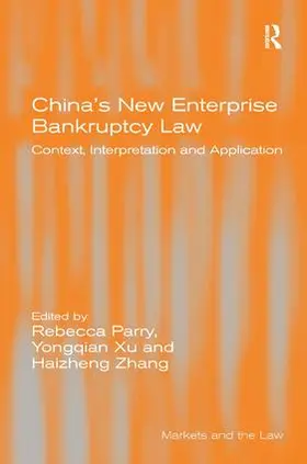 Xu / Zhang / Parry |  China's New Enterprise Bankruptcy Law | Buch |  Sack Fachmedien