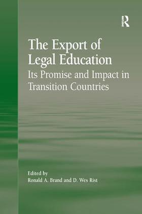 Rist / Brand |  The Export of Legal Education | Buch |  Sack Fachmedien