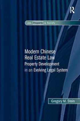 Stein |  Modern Chinese Real Estate Law | Buch |  Sack Fachmedien