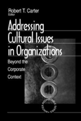Carter |  Addressing Cultural Issues in Organizations | Buch |  Sack Fachmedien