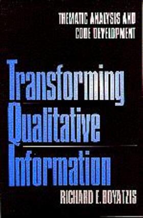 Boyatzis |  Transforming Qualitative Information | Buch |  Sack Fachmedien