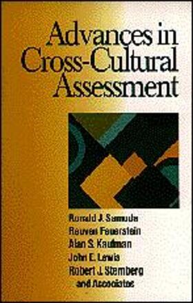 Samuda / Associates / Feuerstein |  Advances in Cross-Cultural Assessment | Buch |  Sack Fachmedien