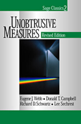 Webb / Campbell / Schwartz |  Unobtrusive Measures | Buch |  Sack Fachmedien