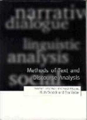 Titscher / Meyer / Wodak |  Methods of Text and Discourse Analysis | Buch |  Sack Fachmedien