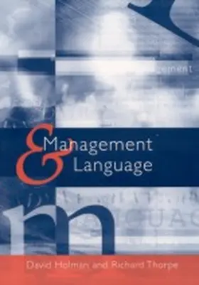 Holman / Thorpe |  Management and Language | Buch |  Sack Fachmedien