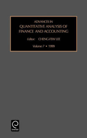 Lee |  Advances in Quantitative Analysis of Finance and Accounting | Buch |  Sack Fachmedien
