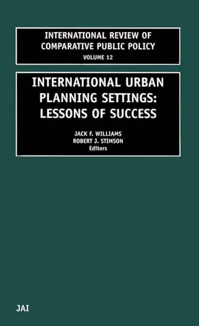 Williams / Stimson |  International Urban Planning Settings | Buch |  Sack Fachmedien