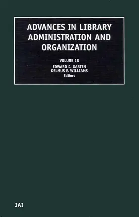 Garten / Williams |  Advances in Library Administration and Organization | Buch |  Sack Fachmedien