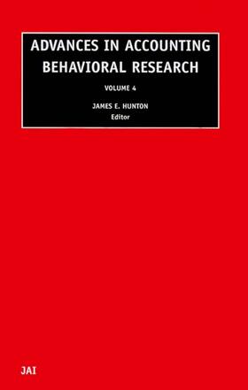 Hunton |  Advances in Accounting Behavioral Research | Buch |  Sack Fachmedien