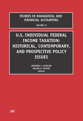 Cataldo II / Savage |  US Individual Federal Income Taxation | Buch |  Sack Fachmedien