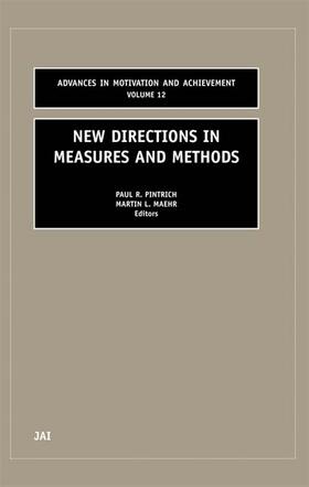 Maehr / Pintrich |  New Directions in Measures and Methods | Buch |  Sack Fachmedien