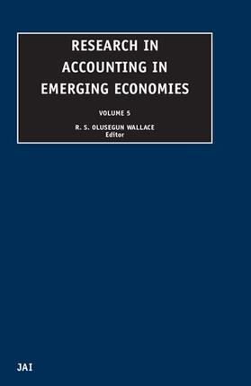 Wallace / Samuels / Briston |  Research in Accounting in Emerging Economies | Buch |  Sack Fachmedien