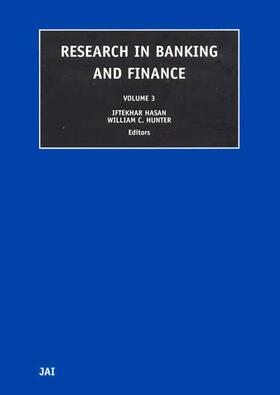 Hasan / Hunter |  Research in Banking and Finance | Buch |  Sack Fachmedien