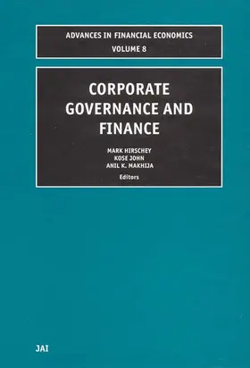 Hirschey / John / Makhija |  Corporate Governance and Finance | Buch |  Sack Fachmedien