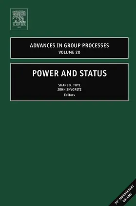 Thye / Skvoretz |  Power and Status | Buch |  Sack Fachmedien