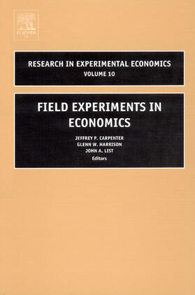 Carpenter / Harrison / List |  Field Experiments in Economics | Buch |  Sack Fachmedien