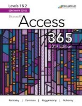  Benchmark Series: Microsoft Access 2019 Levels 1&2 | Buch |  Sack Fachmedien