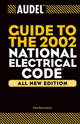 Rosenberg |  Audel Guide to the 2002 National Electrical Code | Buch |  Sack Fachmedien