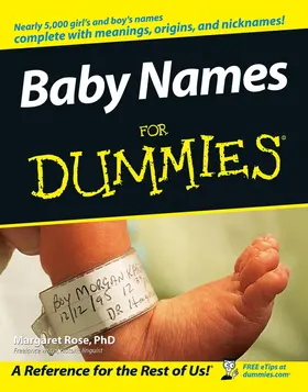 Rose |  Baby Names for Dummies | Buch |  Sack Fachmedien