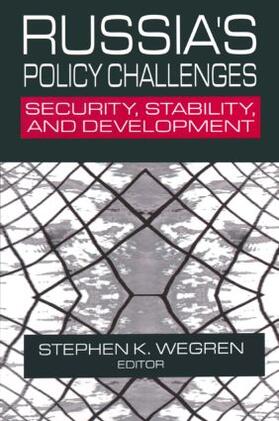Wegren |  Russia's Policy Challenges | Buch |  Sack Fachmedien