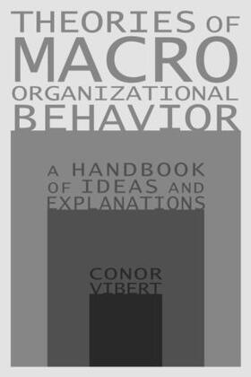Vibert |  Theories of Macro-Organizational Behavior | Buch |  Sack Fachmedien