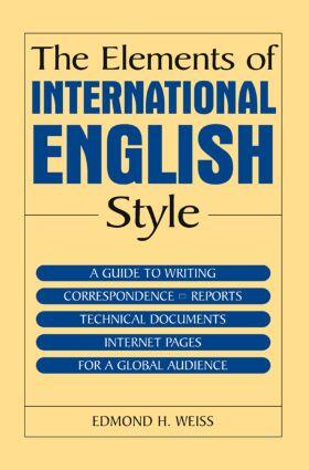 Weiss |  The Elements of International English Style | Buch |  Sack Fachmedien