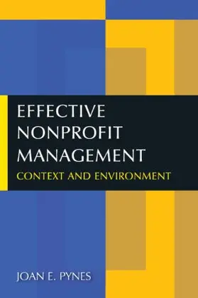 Pynes |  Effective Nonprofit Management | Buch |  Sack Fachmedien