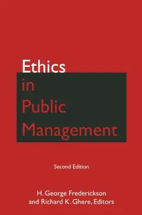 Frederickson / Ghere |  Ethics in Public Management | Buch |  Sack Fachmedien